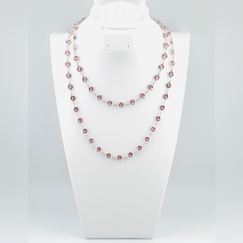 CHANELLE NECKLACE, LIGHT ROSE IGNITE
Touchstone Crystal by Swarovski